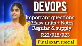Btech Devops- IMP QUESTIONS ✨🔥 CONFIRM PASS r22jhtuh