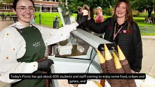 Conor Curran, Head of Diversity, Inclusion and Staff Wellbeing on Queen's Pride Picnic 2023