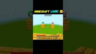 Minecraft logic ☺️ #minecraft #herobrain