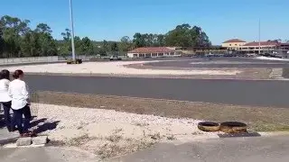 Mini R56 Godzilla on the GO Kart track