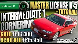 Gran Turismo 7  [GOLD] MASTER B-5 License: Cornering: Intermediate 1 (Tutorial)