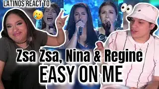 Waleska & Efra react to NINA, REGINE Velasquez & Zsa Zsa Padilla AMAZING cover 'Easy on me' by Adele
