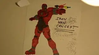 Iron Man Concept Suit Coloring Page Avenger Endgame Thanos Thor Captain America New Avengers Costume