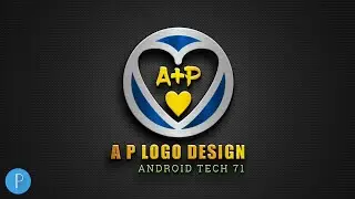 Professional A P 3D Logo Design | How To Make Logo Design In Pixellab