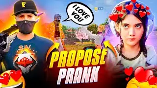 Propose Prank On Random Girl Youtuber 😂❤️ Free Fire