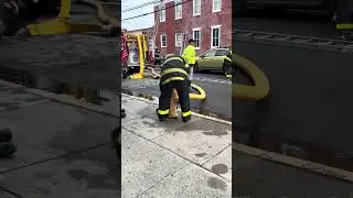 Removing supply hose from hydrant, Dwelling fire, Bristol Borough, PA 1/3/26 #firefighters