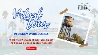 Virtual Tour in Disney World Area | Driving From Disney Springs To Orlando World Center Marriot