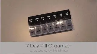 In Hand Review of 7 Day Pill Organizer 2 Times a Day, Large Weekly AM PM Pill Box