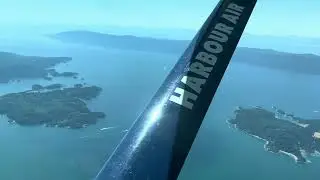 Harbour Air flight - Powell River to Vancouver Harbour, BC.