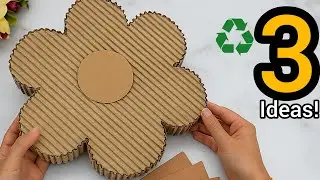How to get rich with waste?😱♻️ Ideas for attractive decoration with cardboard!