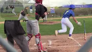 Tannis Lange with Waukesha South  Blackshirts pitching vs CMH