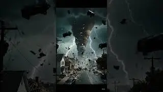 Storm Approaching the City 🌪️ | AI Simulation of an Urban Disaster