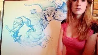 Legend Of Zelda: Speed draw on whiteboard