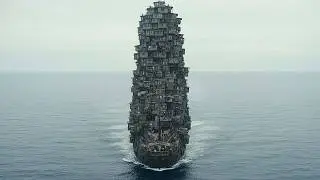 The Last Fishing Village on the Infinite Ocean | Sci-Fi AI Film