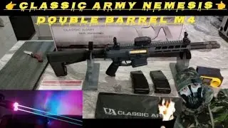 Airsoft Classic Army Nemesis Bouble Barrel M4👻 Unboxing & Chronograph 👉Test👈