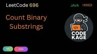 LeetCode 696 | Count Binary Substrings | Java Solution with Dry Run