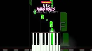 BTS(방탄소년단) - Butter | EASY Piano Tutorial #shorts #bts #tiktok #pianotutorial #synthesia