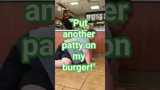 Man screaming from the floor for fast food #shorts #funny #ai