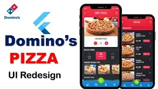 Domino's Pizza Ordering App - Flutter UI -Speed Code | Apps from Scratch🤩
