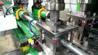 Store Fixtures Manufacturing Process - Auto Slot Punching (Round Tube)