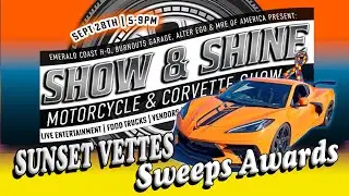 Sunset Corvettes Steal the Show - Emerald Coast Harley Davidson Hosts Bikes & Vettes Show and Shine
