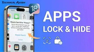 iOS 18 - Lock Apps On iPhone 2024 | iOS 18 APP LOCK FULL GUIDE