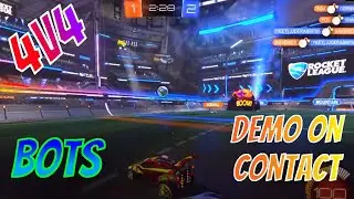 4v4 with ROCKET LEAGUE bots and demolition on contact with Friendly Fire