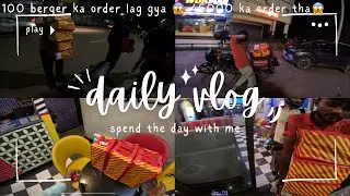 45000 ka order lga aaj 😱100 burger ka gys 4 rider leke gye order😱#viralvideo #motovolgger #explore😎