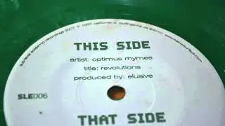 Optimus Rhymes - Revolutions - BTS 7 inch