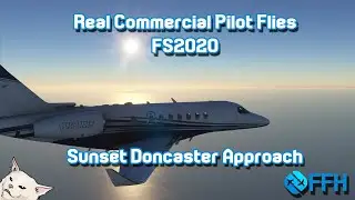 Real Commercial Pilot Flies FS2020 - Sunset Approach on Ultra Graphics!
