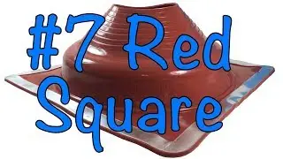 #7 Red Dektite Square Base High Temperature Silicone Flexible Pipe Flashings