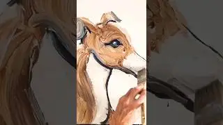 expressionistic painting Italian Greyhound #expressionist #acrylicpainting #fastpainting