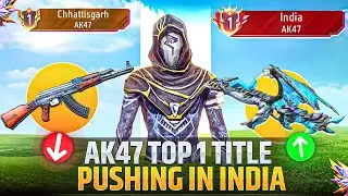 AK 47 Top 1 Title Pushing In India | Solo Rank Push Tips And Tricks