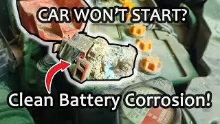 How to clean battery corrosion with baking soda and hot water