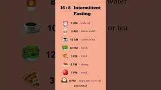 Intermittent Fasting For Weight Loss | 16:8 Fasting #healthyeating #healthydiet