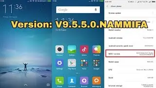 Xiaomi Redmi Update V9.5.5.0 NAMMIFA Official Update