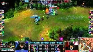 CLG vs LMQ   S4 NA LCS Summer split 2014 W5D1   LMQ vs CLG G3 Full game HD MUST SEE