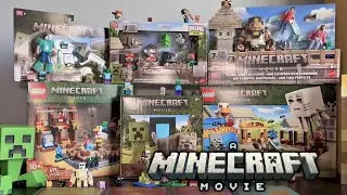 A MINECRAFT MOVIE TOY HAUL (MATTEL & LEGO) 1-6