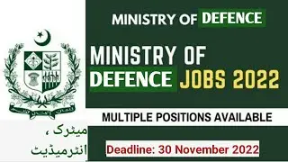 Ministry of Defence jobs 2022/ How to Apply?/ Earningworld