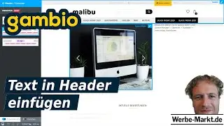 Gambio Malibu-Theme: Text im Header einf&uuml;gen