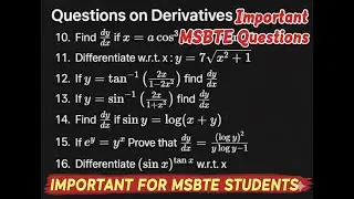 MSBTE Diploma Math: Score Max Marks in Derivatives (Step-by-Step)