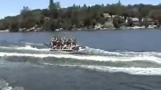 Island Hopper 6 Passenger Inline Whale Ride Banana Sled