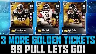 3 More Golden Tickets! | Another 99 OVR PULL! | MUT 18 MIKE VICK GT