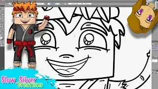 SpeedArt: InfernoCrafter w/ Illustrator CS5 & Mouse!