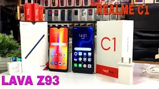 Lava Z93 Vs Realme C1 3/32GB Unboxing+Compare in Hindi