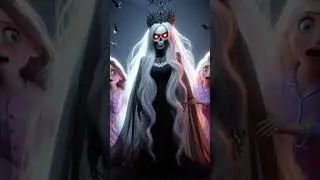 Haunted Slumber Party👻#disneyprincesses#evilqueen#princessadventure#funny #scary #youtube#aiartcute