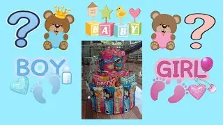 DIY Gender Reveal Theme Cake *Candy Cake Tower | Regine Vlogs
