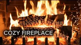 Cozy Fireplace 🔥 Warm Crackling Fire Sounds for Deep Sleep & Relaxation