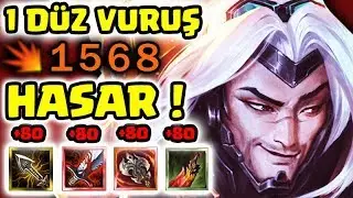 YASUOYA SADECE +80 AD VEREN İTEMLERİ ALMAK !!! 24 DAKİKADA 31 KİLL ALIYOR 1 VURUŞ = ÖLÜM İNANILMAZ !