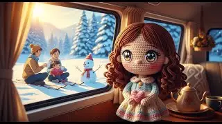 Cozy Ghibli Winter Holiday: Family Camping, Tea & Snowman Fun